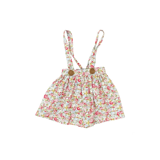 Floral Lacey Lane Suspender Skirt, 4Y