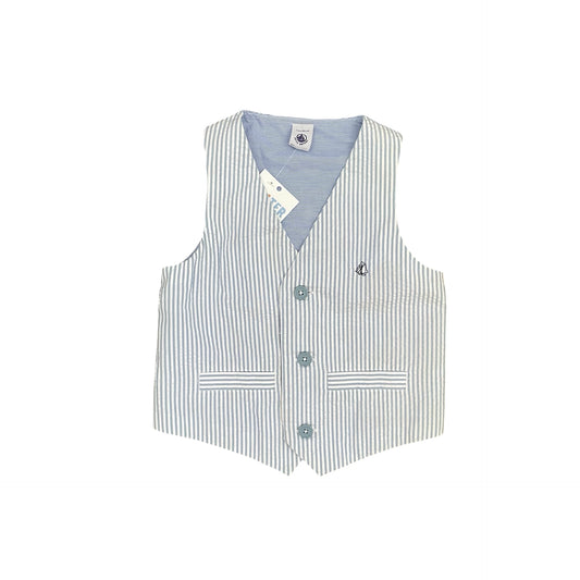 Stripe Petit Bateau Vest, 4Y