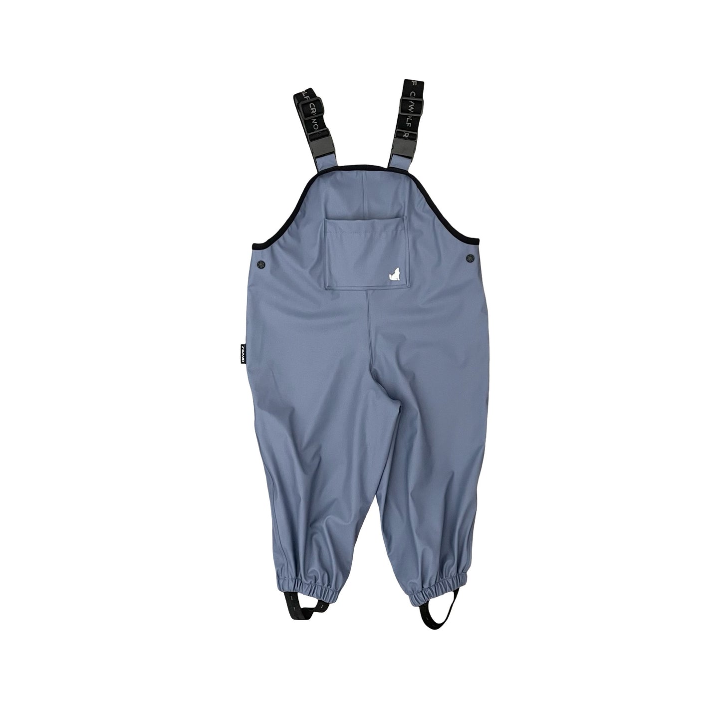 Blue Cry Wolf Rain Overalls, 3Y