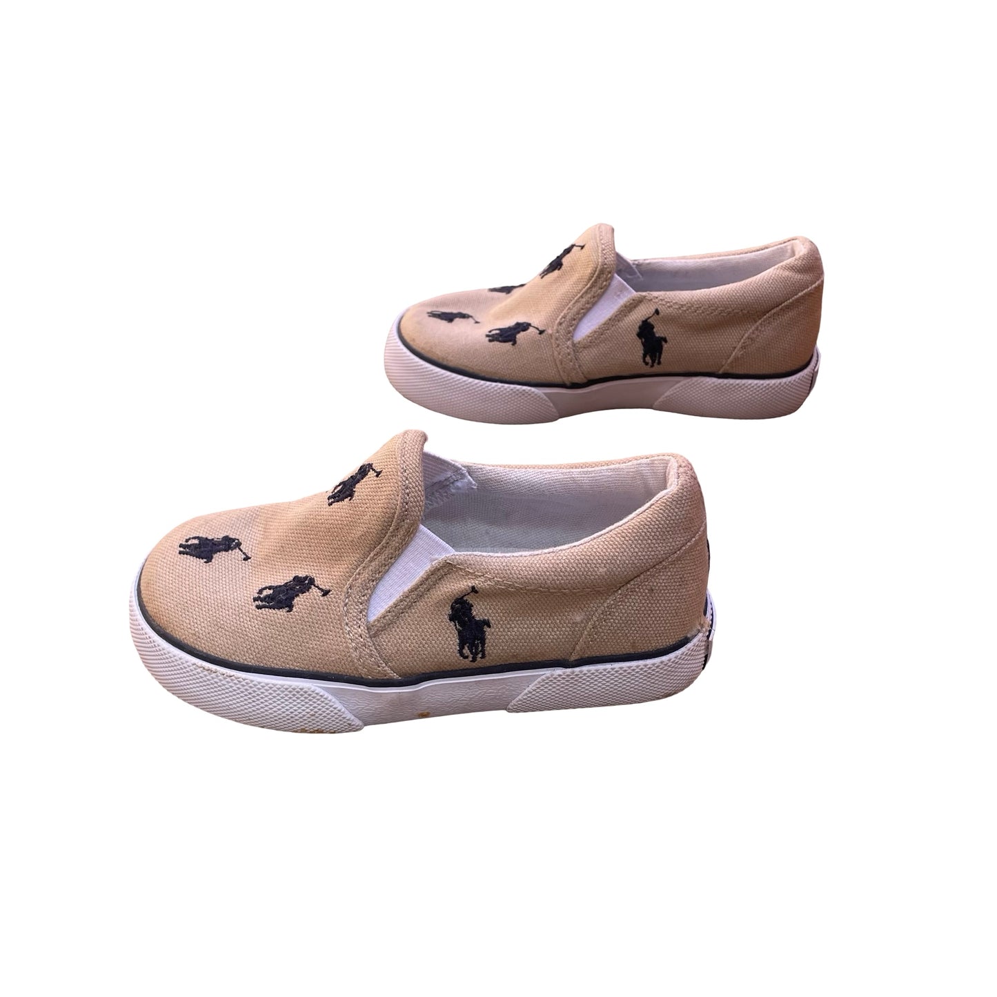 Ecru Polo Ralph Lauren Boat Shoes, EUR 23.5