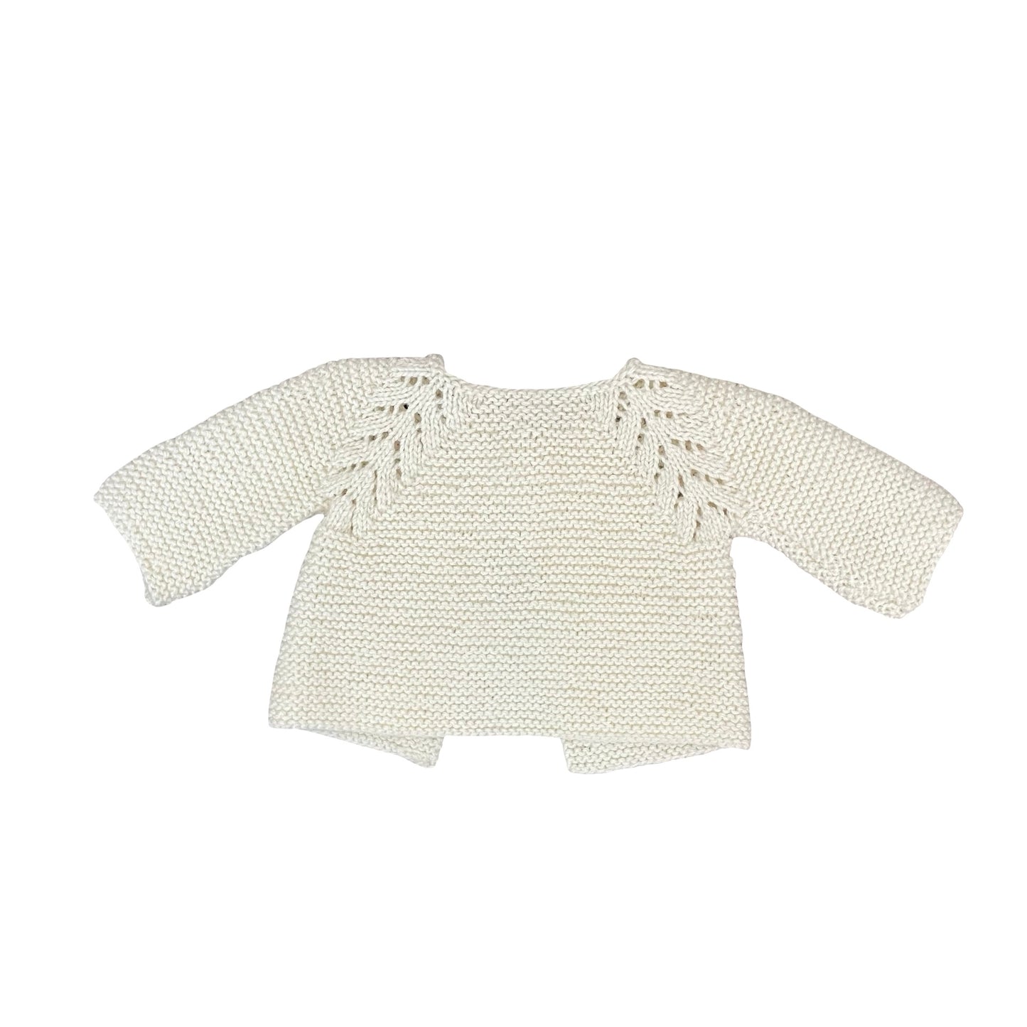 Cream Great Aunty May Cardigan, 3-6M
