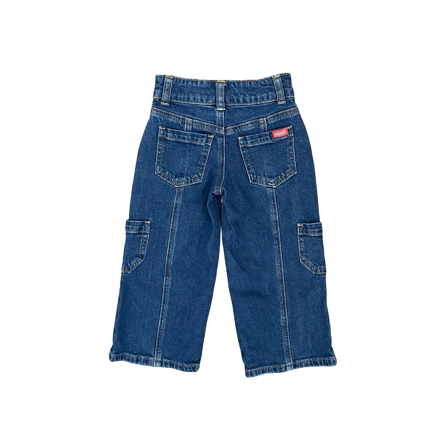 Wide Leg Denim Seed Jeans, 2Y
