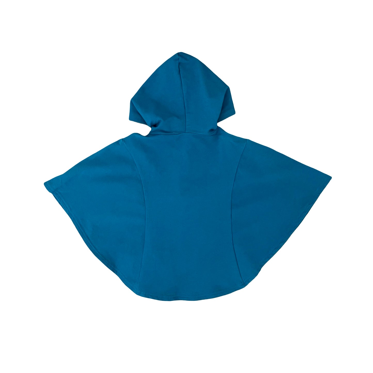 Teal Little Horn Poncho, 3Y