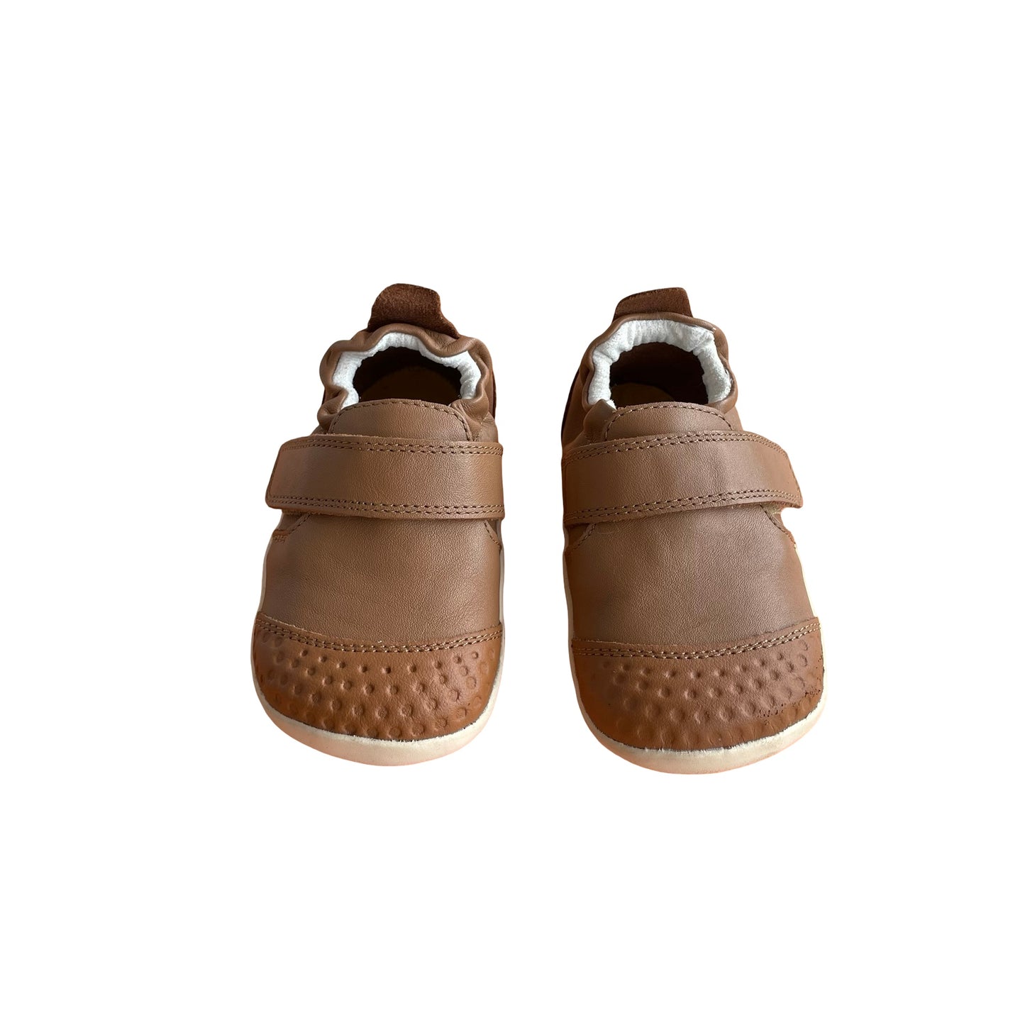 Tan Bobux Xp Go Infant Caramel Leather Flat Shoes, EUR 19