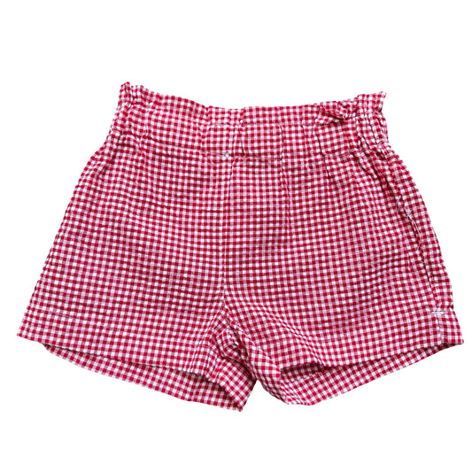 Red check OVS Kids Shorts, 7-8Y