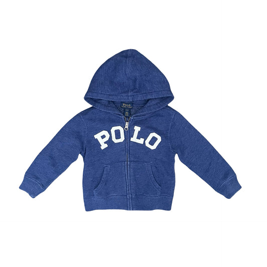 Blue Polo Ralph Lauren Zip Hoodie, 2Y