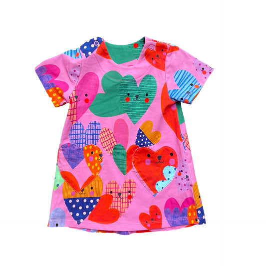 Pink Gorman Playground Dress, 3-6M
