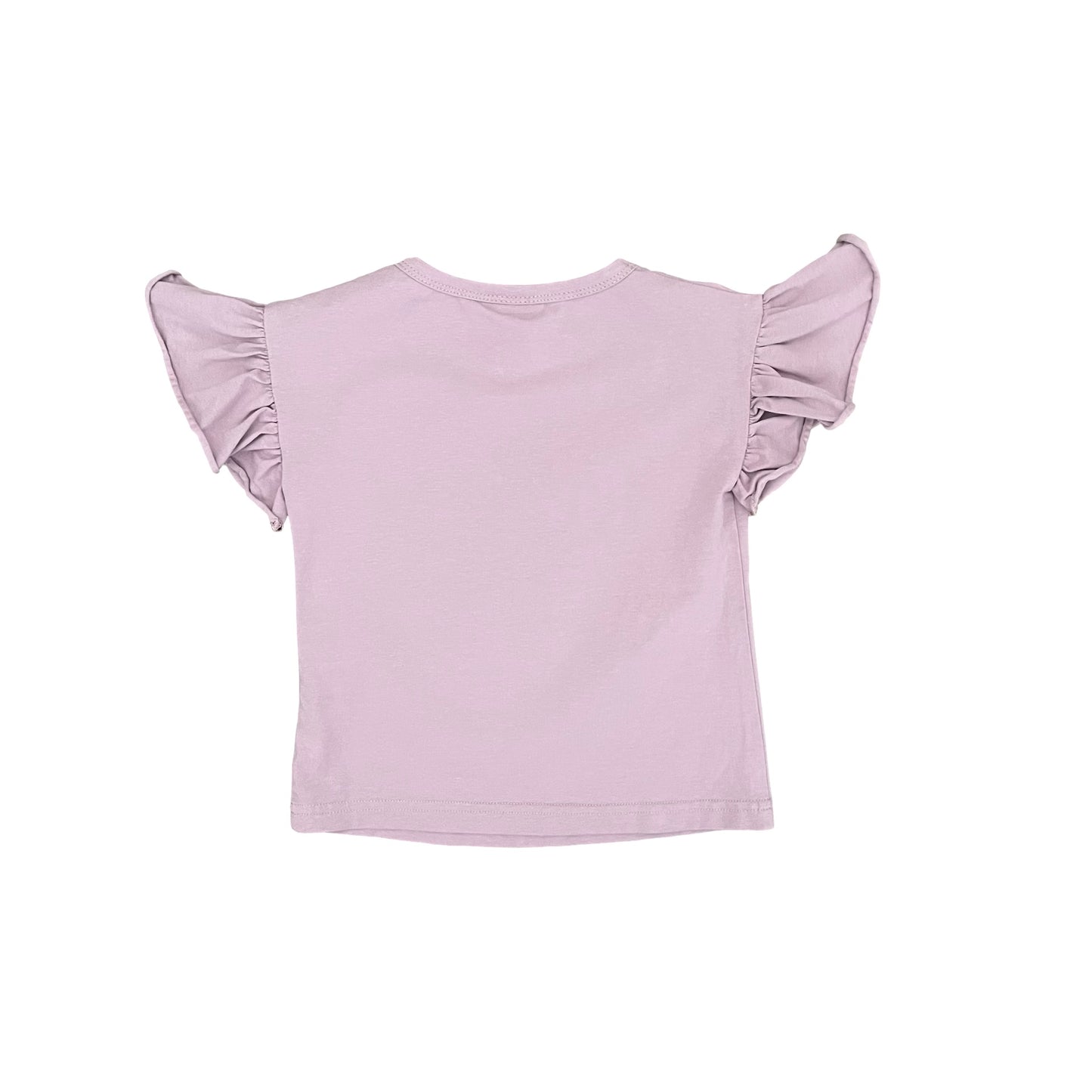 Dusty Pink Curious Wonderland Flutter Sleeve Top, 2Y