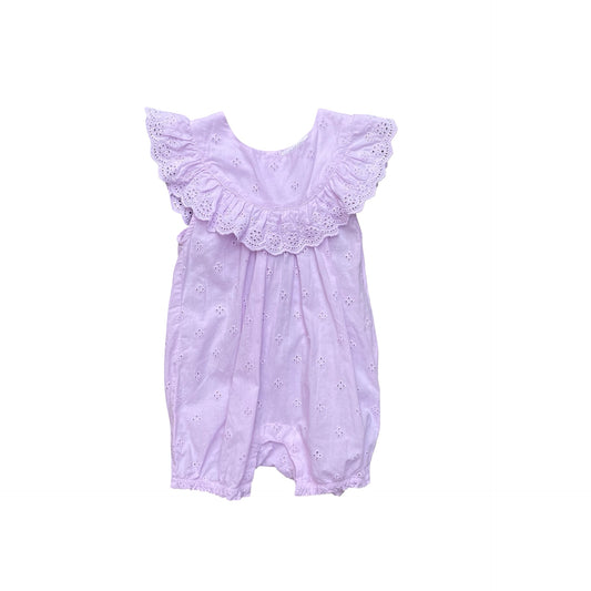 Lilac Purebaby Bodysuit, 6-12M