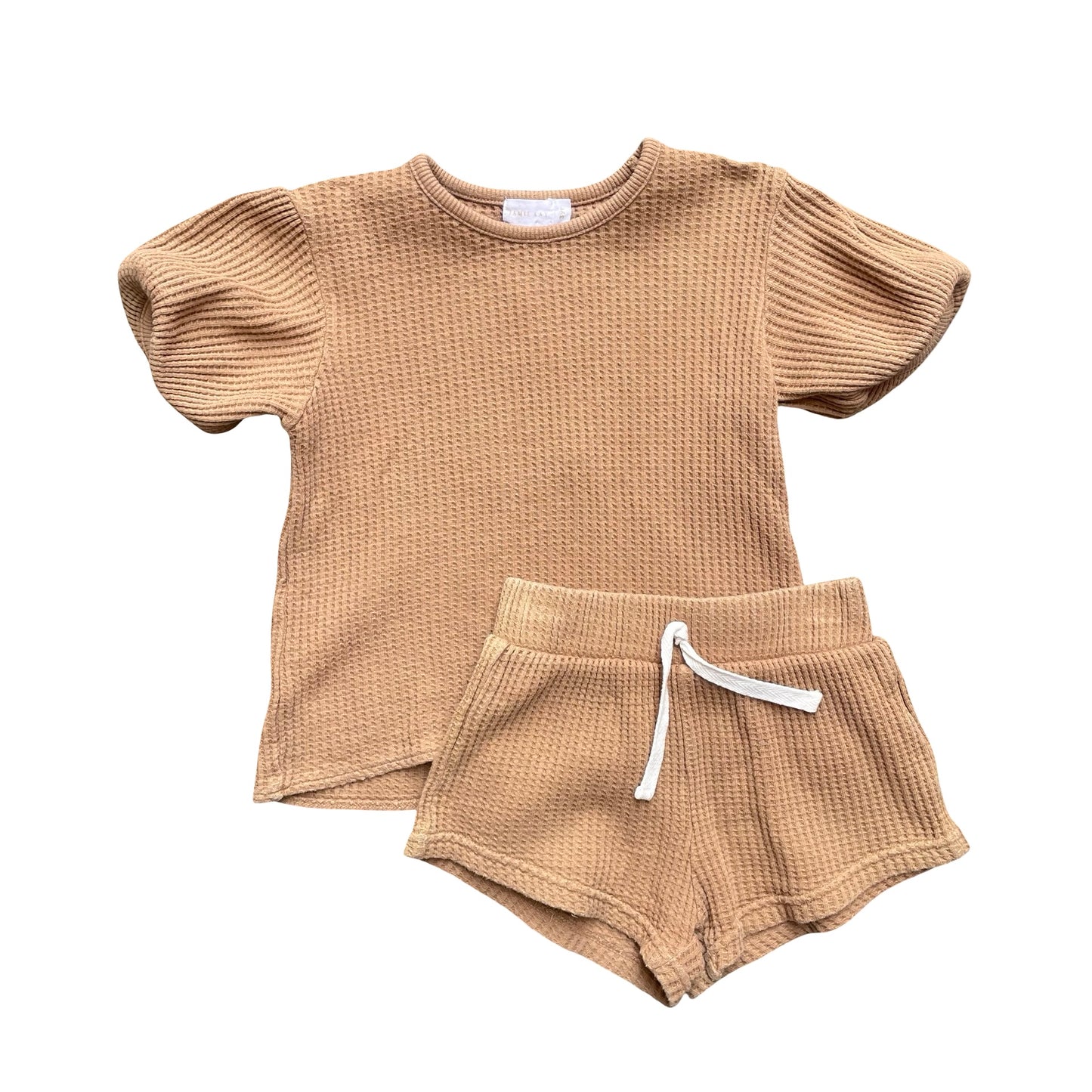 Tan Jamie Kay Top & Short, 3-4Y