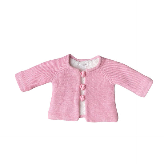 Pink Purebaby Quilted Jacket, 0-3M