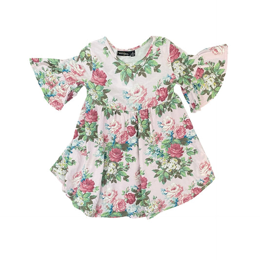 Floral Rock Your Kid Dress, 2Y