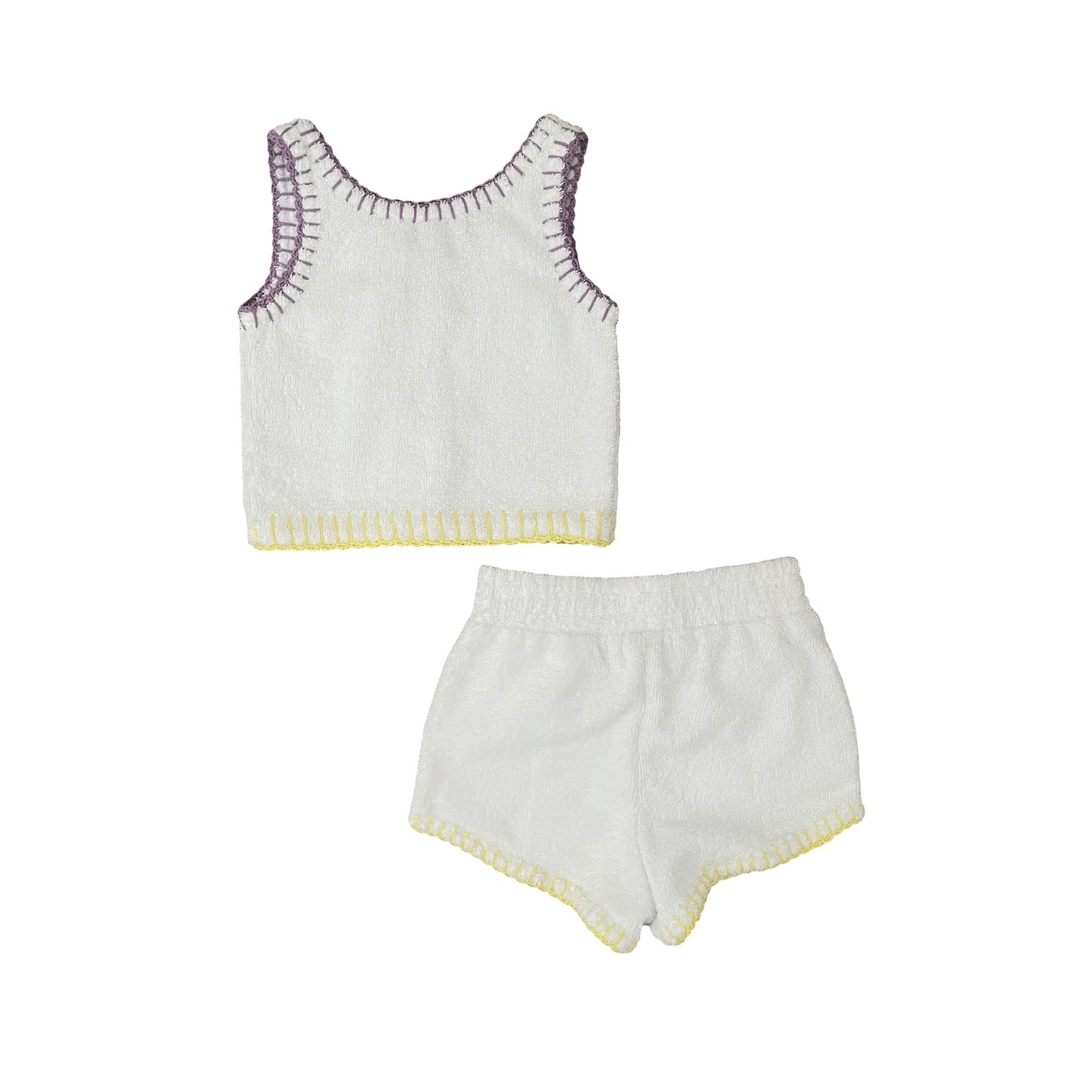 Multi Cosmo Crew Terry Top & Short, 5-6Y
