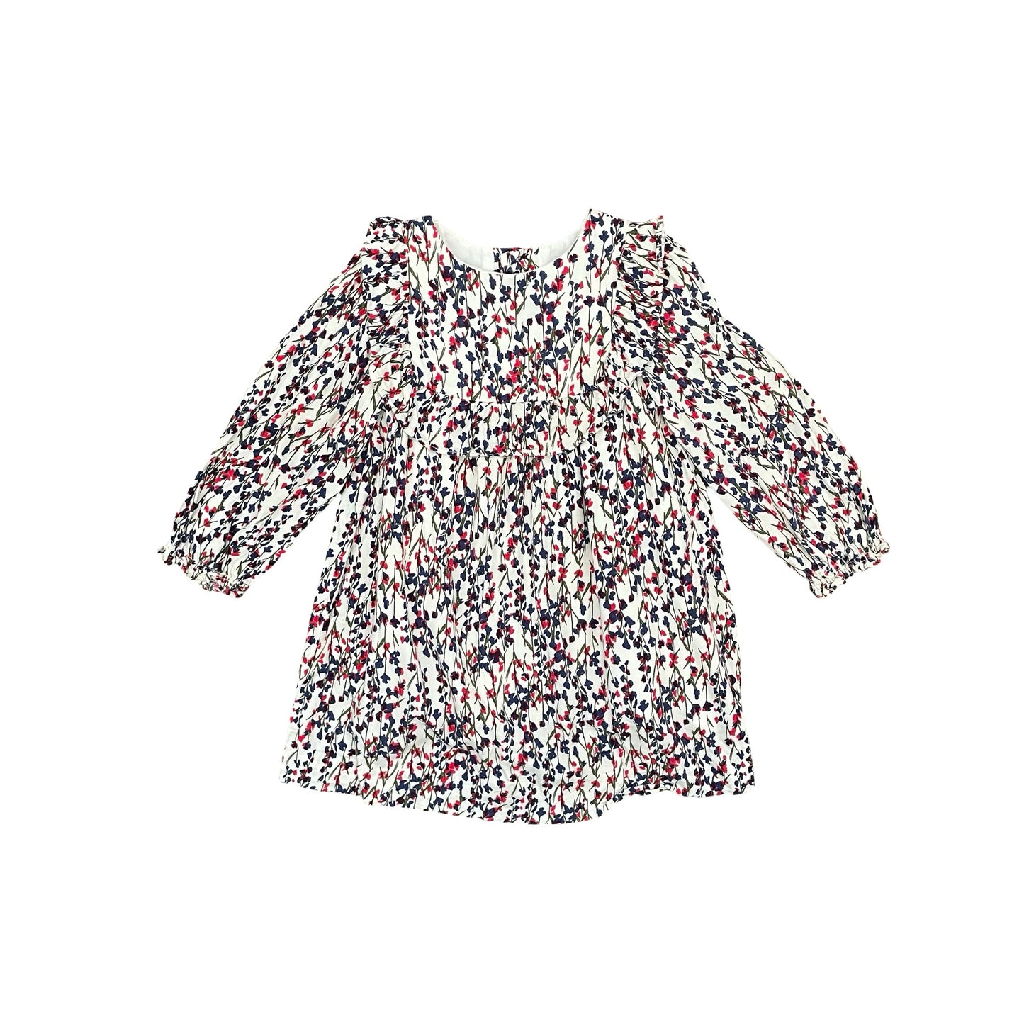 Floral Zara Long Sleeve Dress, 3-4Y