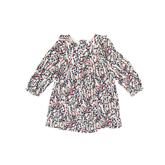 Floral Zara Long Sleeve Dress, 3-4Y