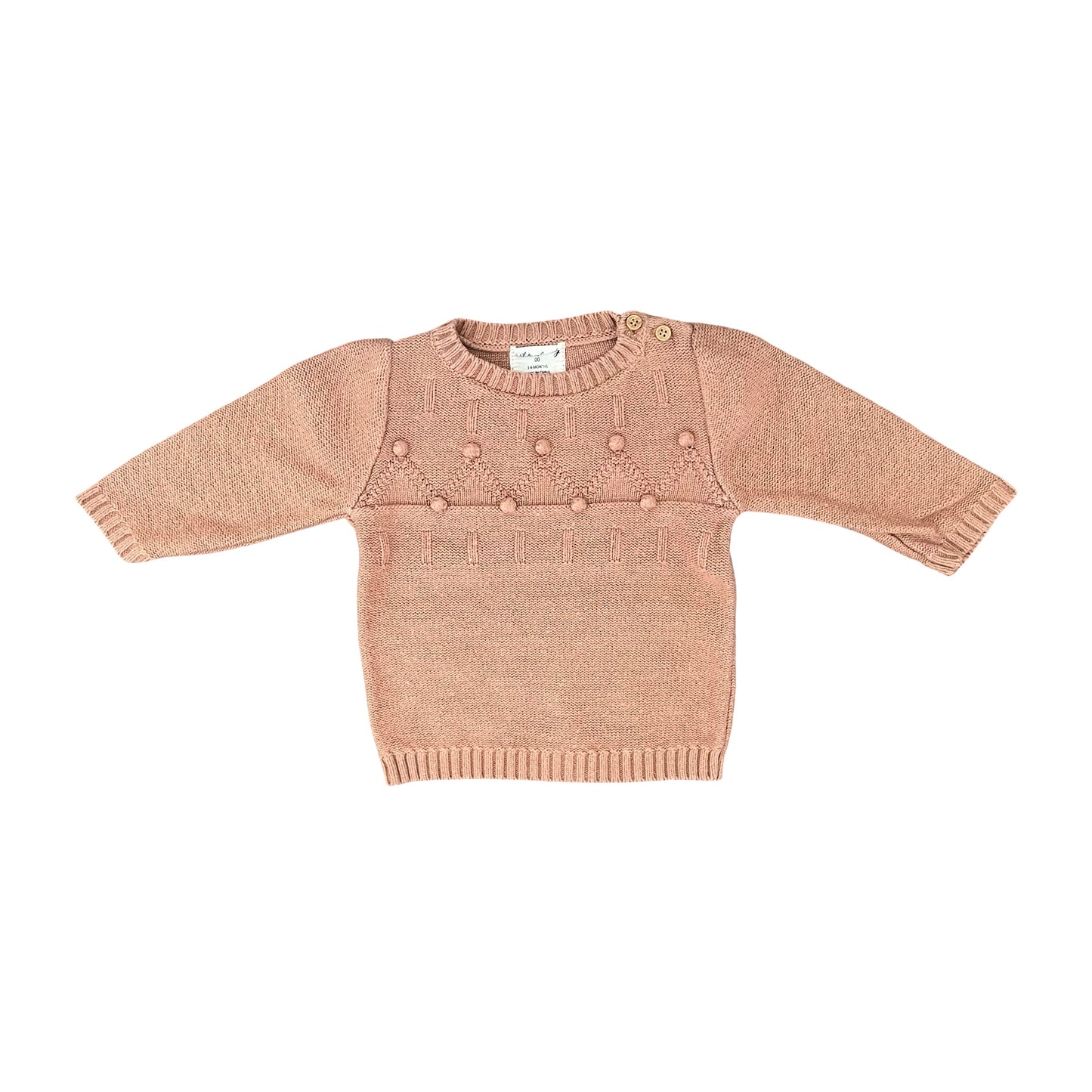 Tan Wilson and Frenchy Knit Jumper, 3-6M