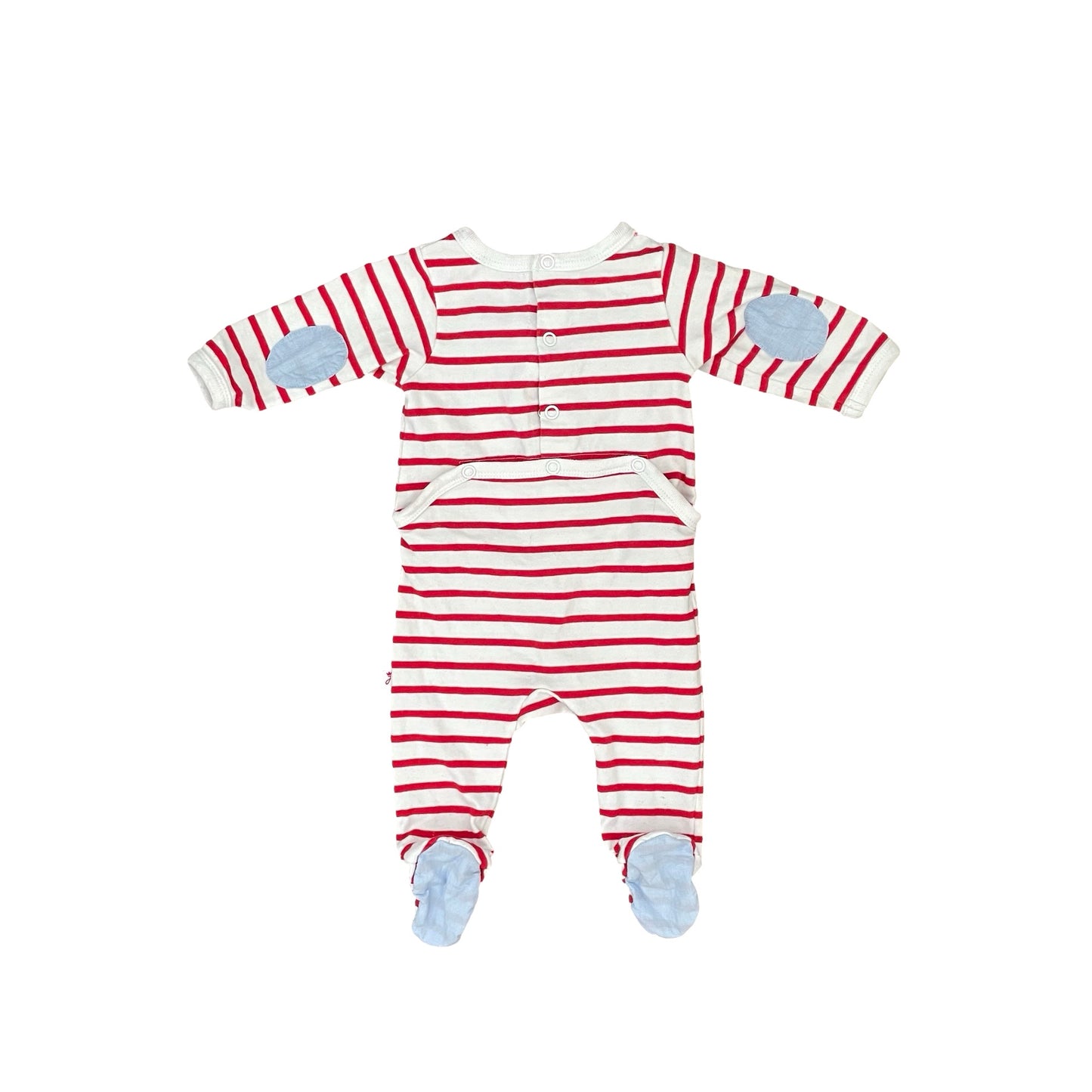Red stripe Jacadi Growsuit, 3M