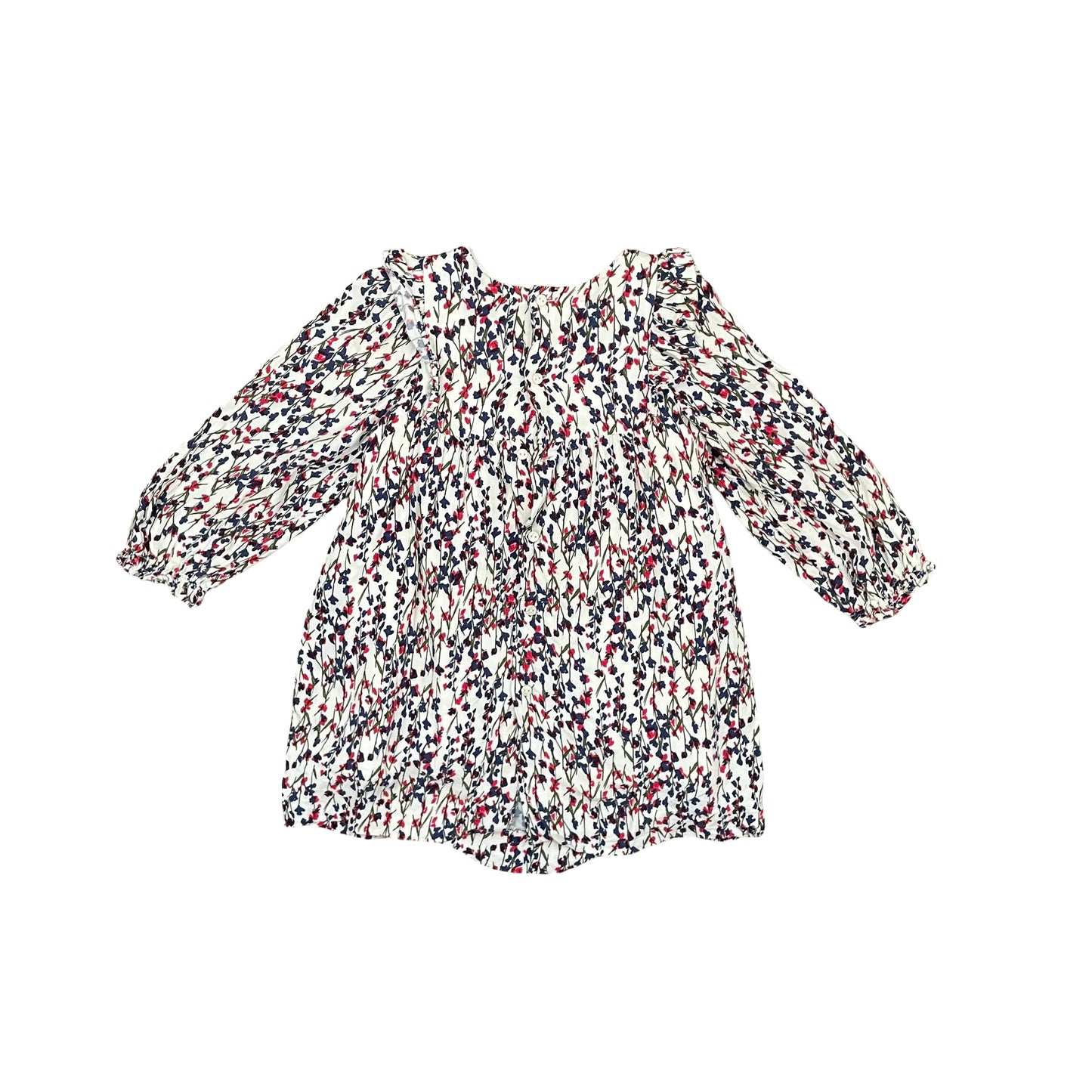 Floral Zara Long Sleeve Dress, 3-4Y