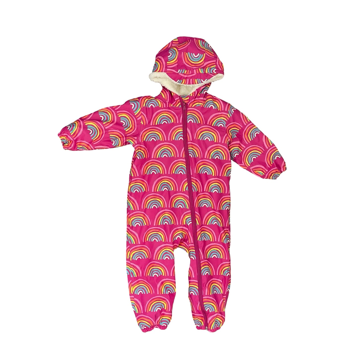 Pink rainbows Hately Rainsuit, 2-3Y