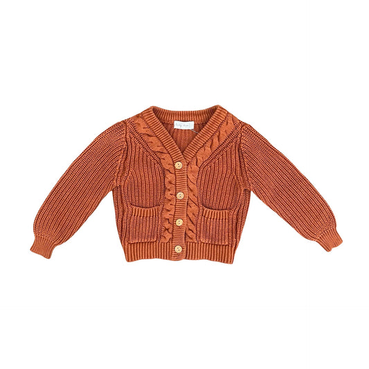 Tan Lacey Lane Cardigan, 1Y
