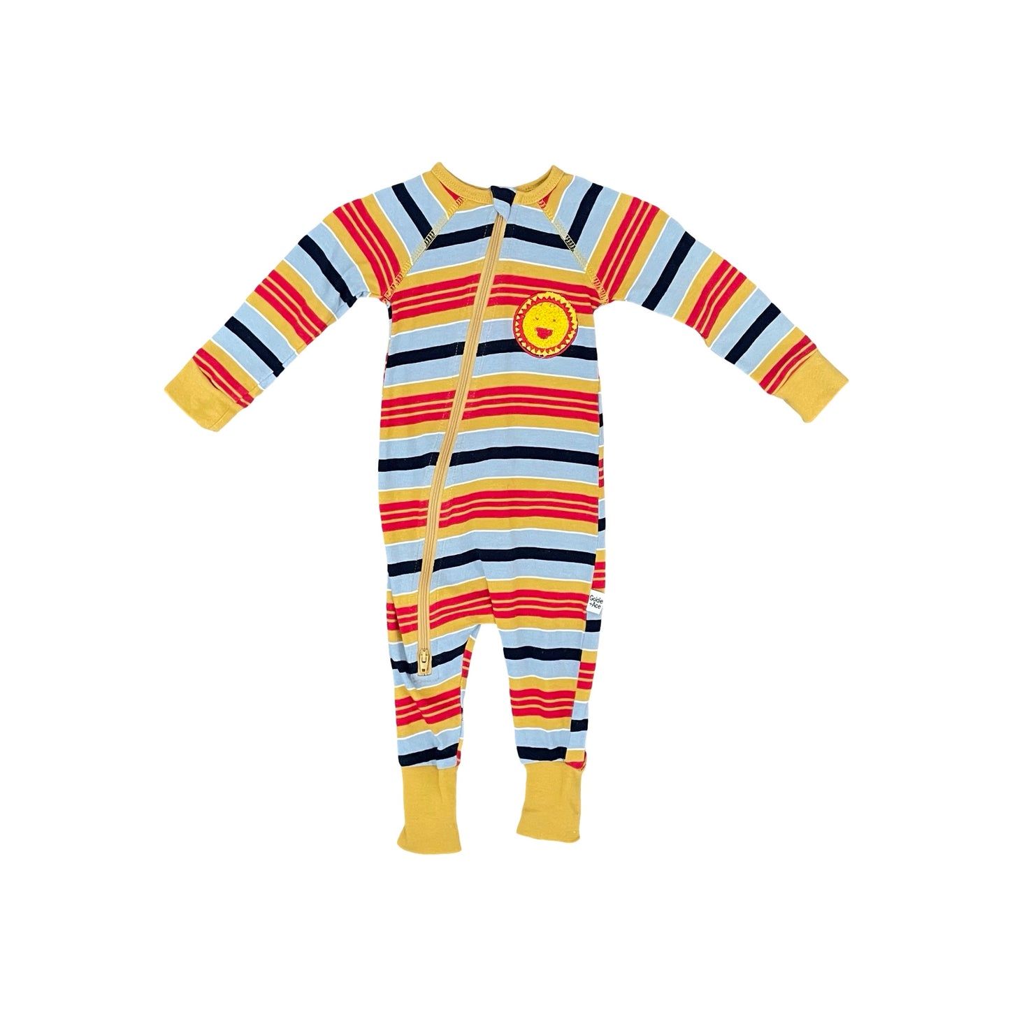 Stripe Goldie & Ace Growsuit, 3-6M