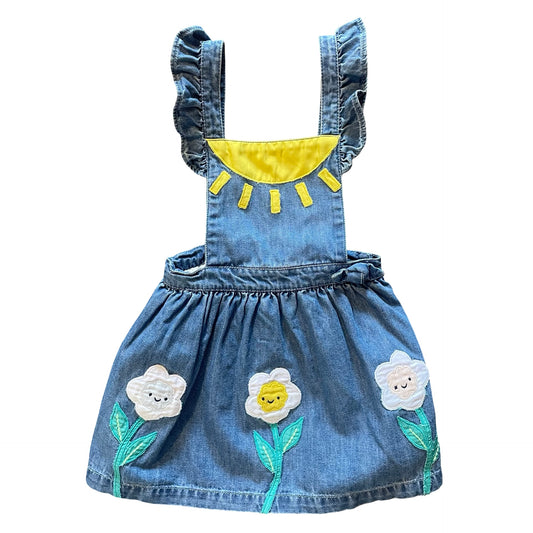 Multi Mothercare Pinafore & T-Shirt, 18-24M