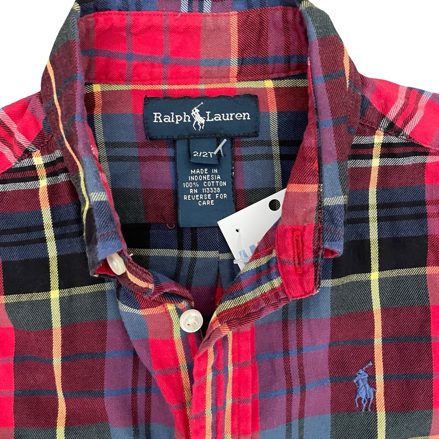 Check Ralph Lauren Shirt, 2Y