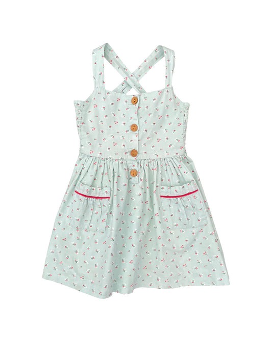 Blue Lacey Lane Dress, 4Y
