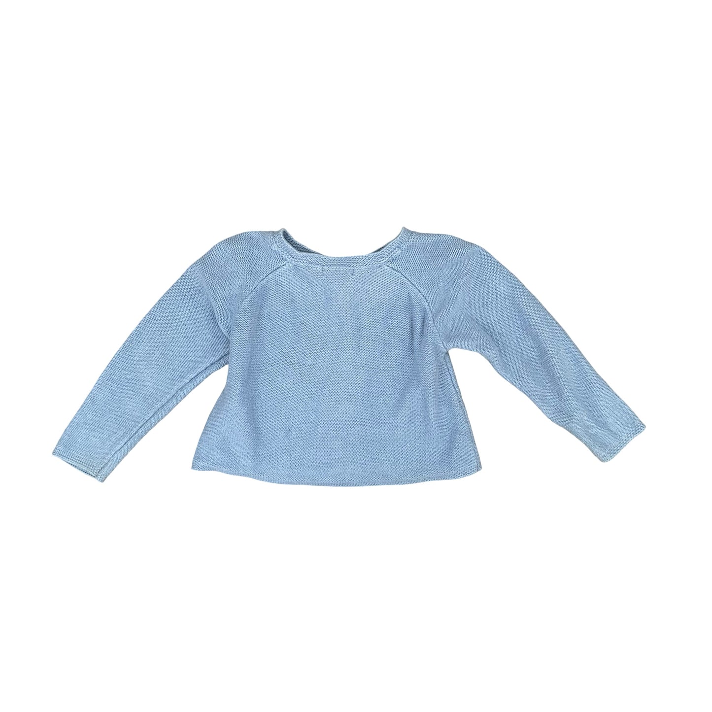 Blue Purebaby Knit Cardigan, 2Y