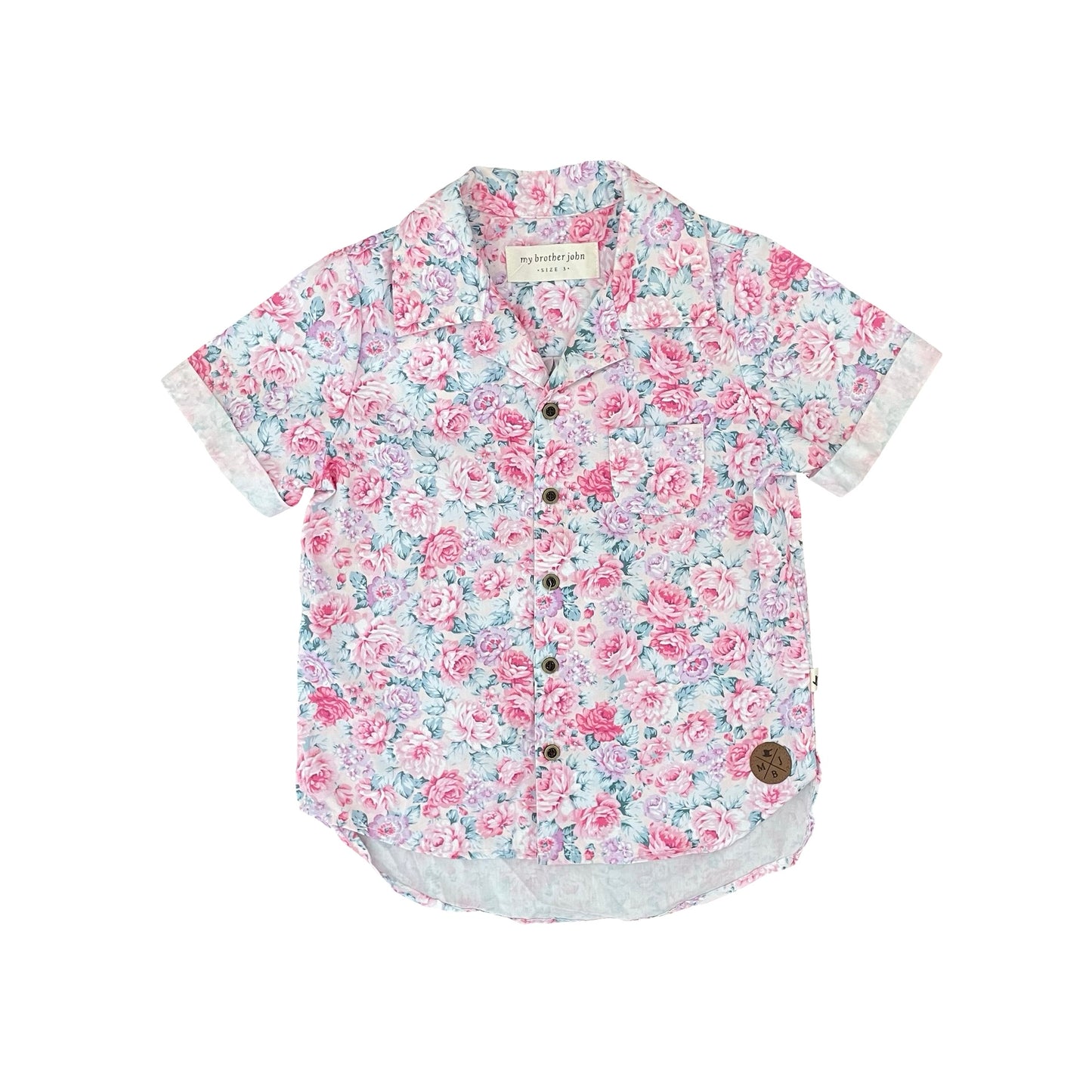 Floral My Brother John Shirt, 3Y