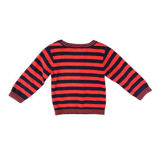 Navy/Red Jacadi Knit Jumper, 18M