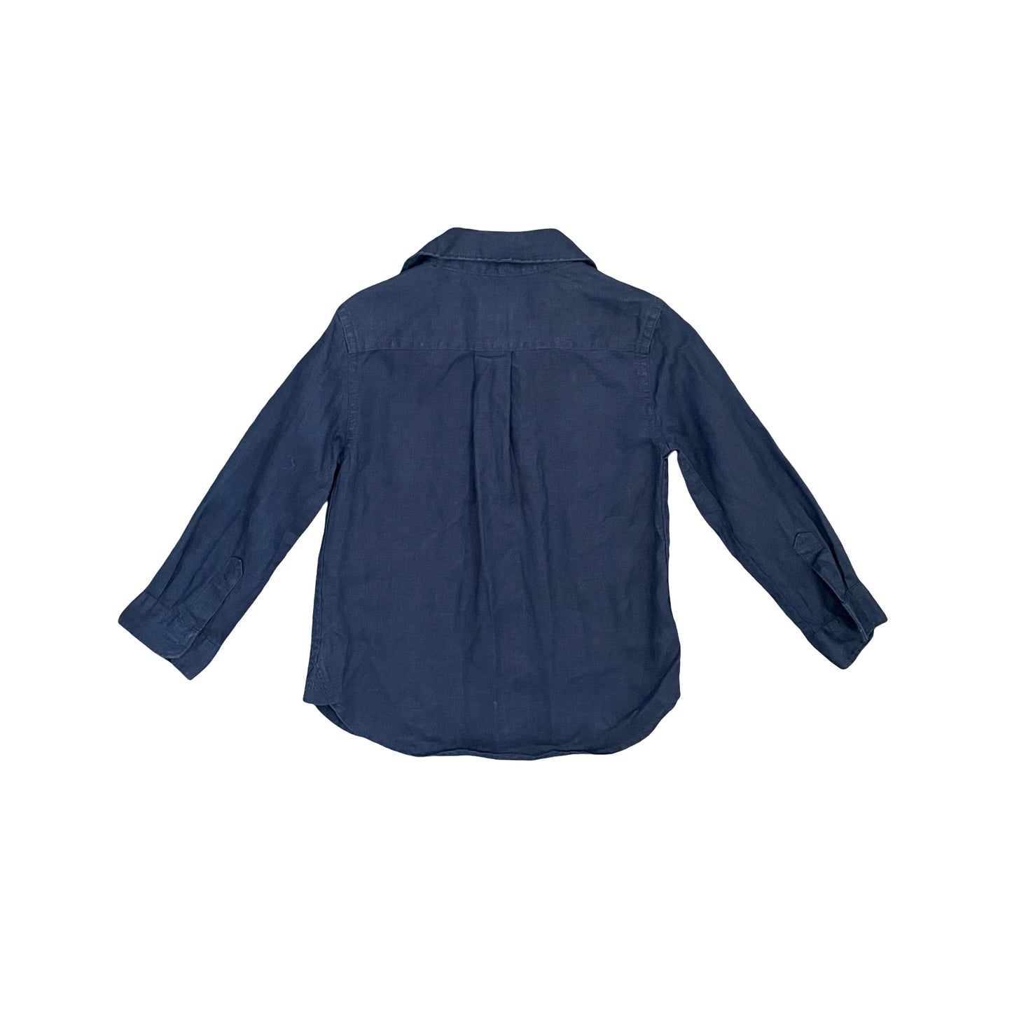 Navy Country Road Linen Shirt, 3Y