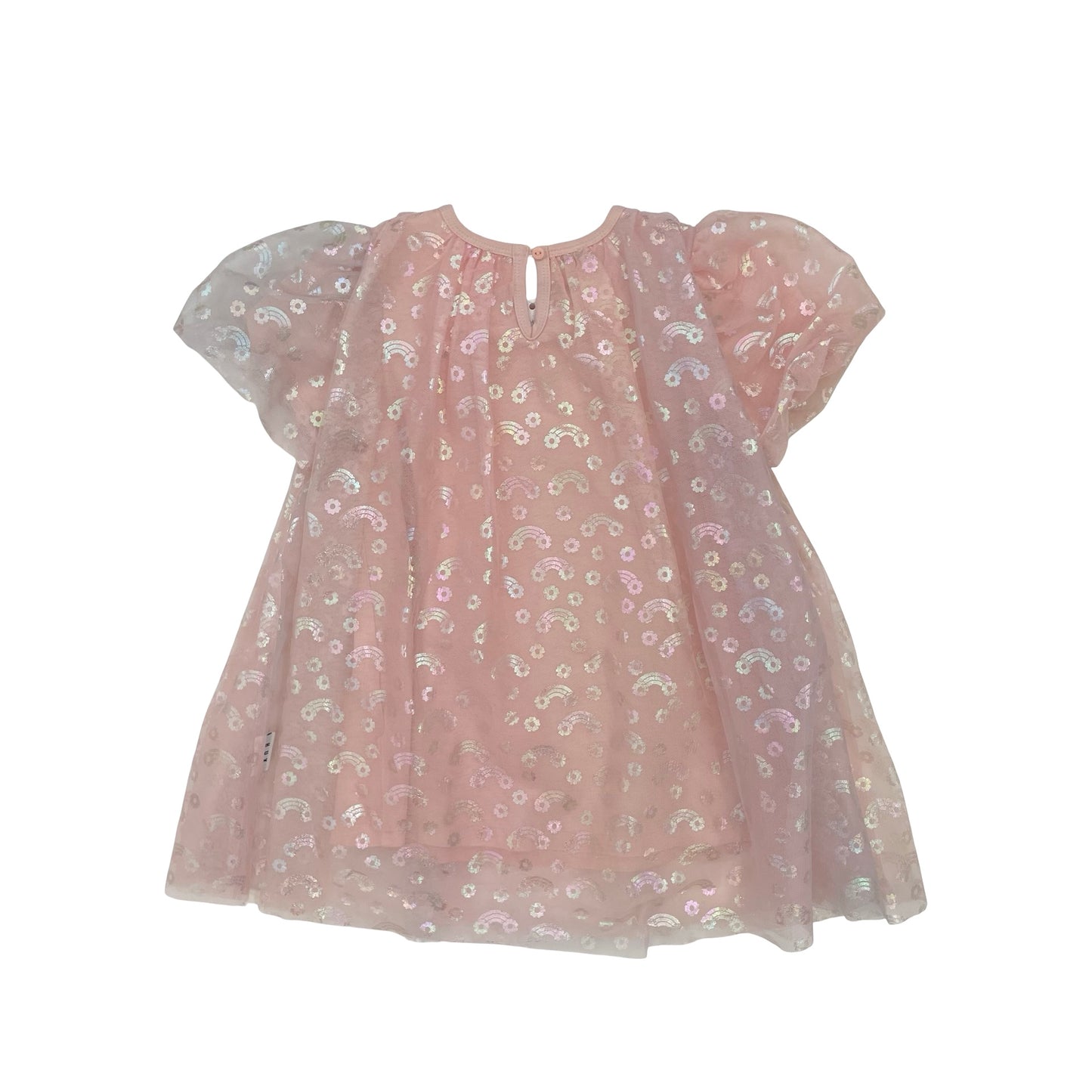 Pink Hux Glitter Dress, 3Y