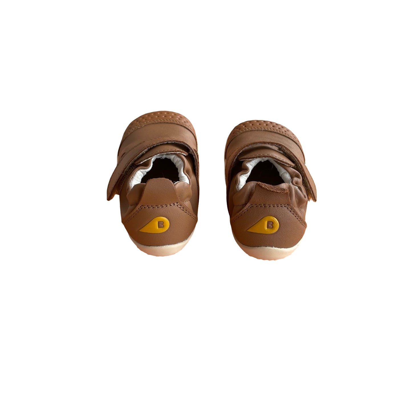 Tan Bobux Xp Go Infant Caramel Leather Flat Shoes, EUR 19
