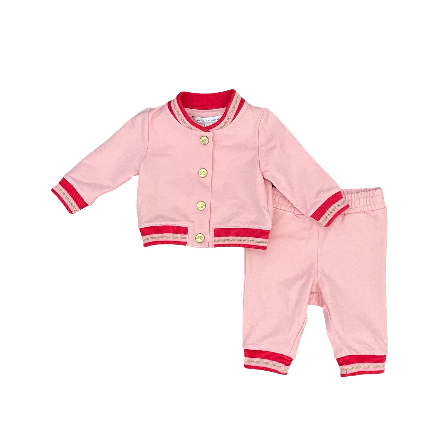 Pink Little Marc Jacobs Jacket & Pant, 3M