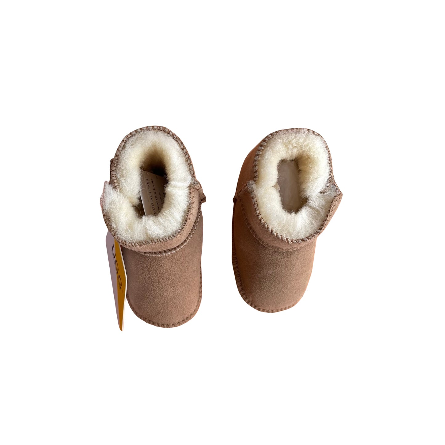 Camel UGG Australia Sheepsking Boots, 6-12M
