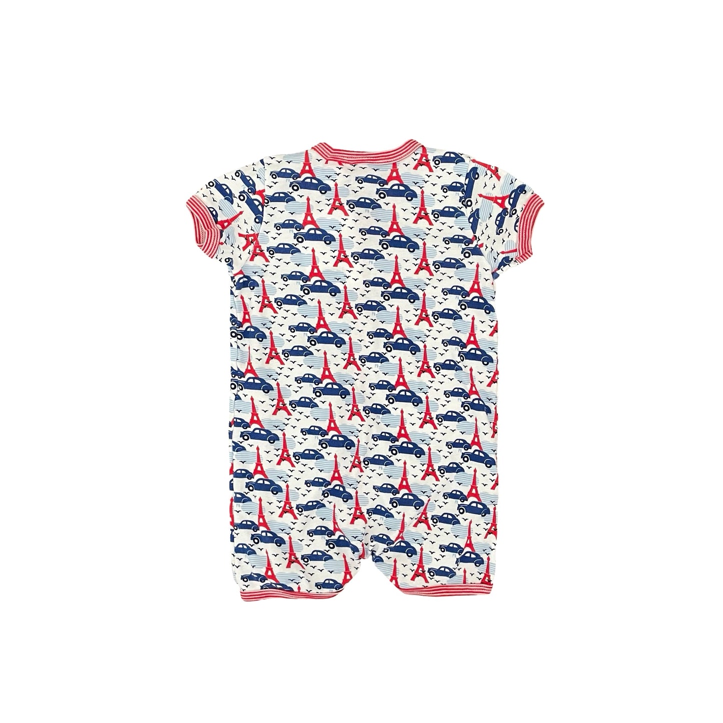 Multi  Petit Bateau Cars Romper, 12M