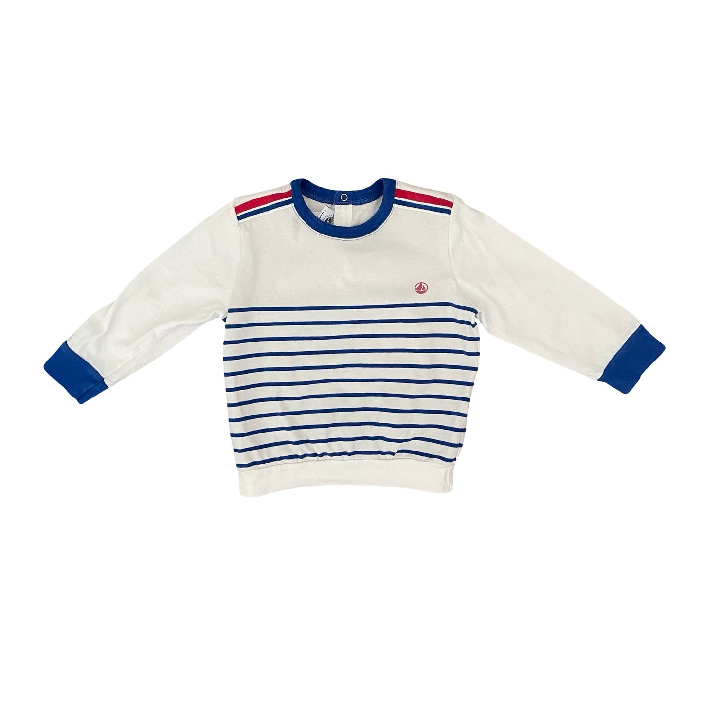Stripe Petit Bateau Long Sleeve Top, 18M