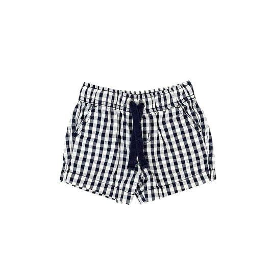 Navy check Country Road Shorts, 3-6M