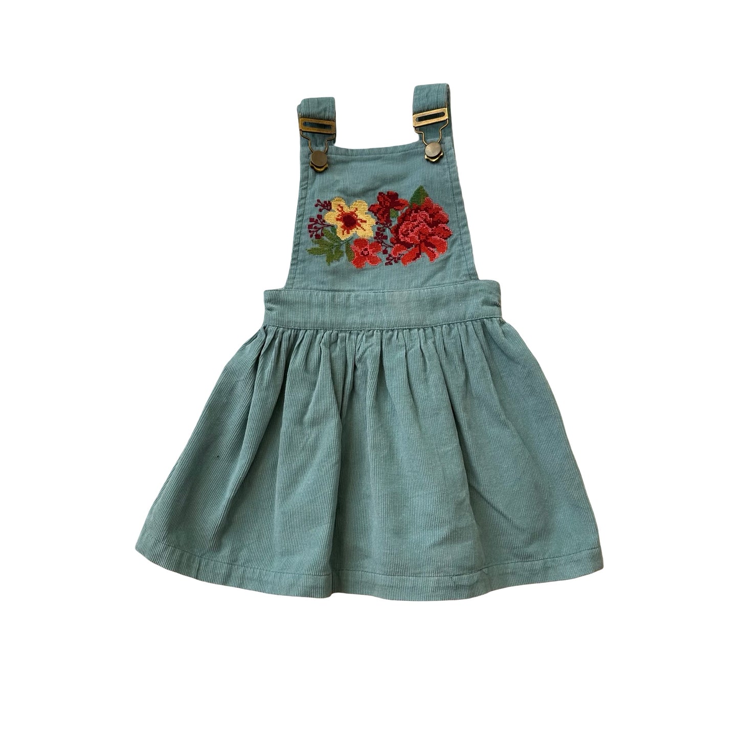 Teal Peggy Corduroy Pinafore, 1Y