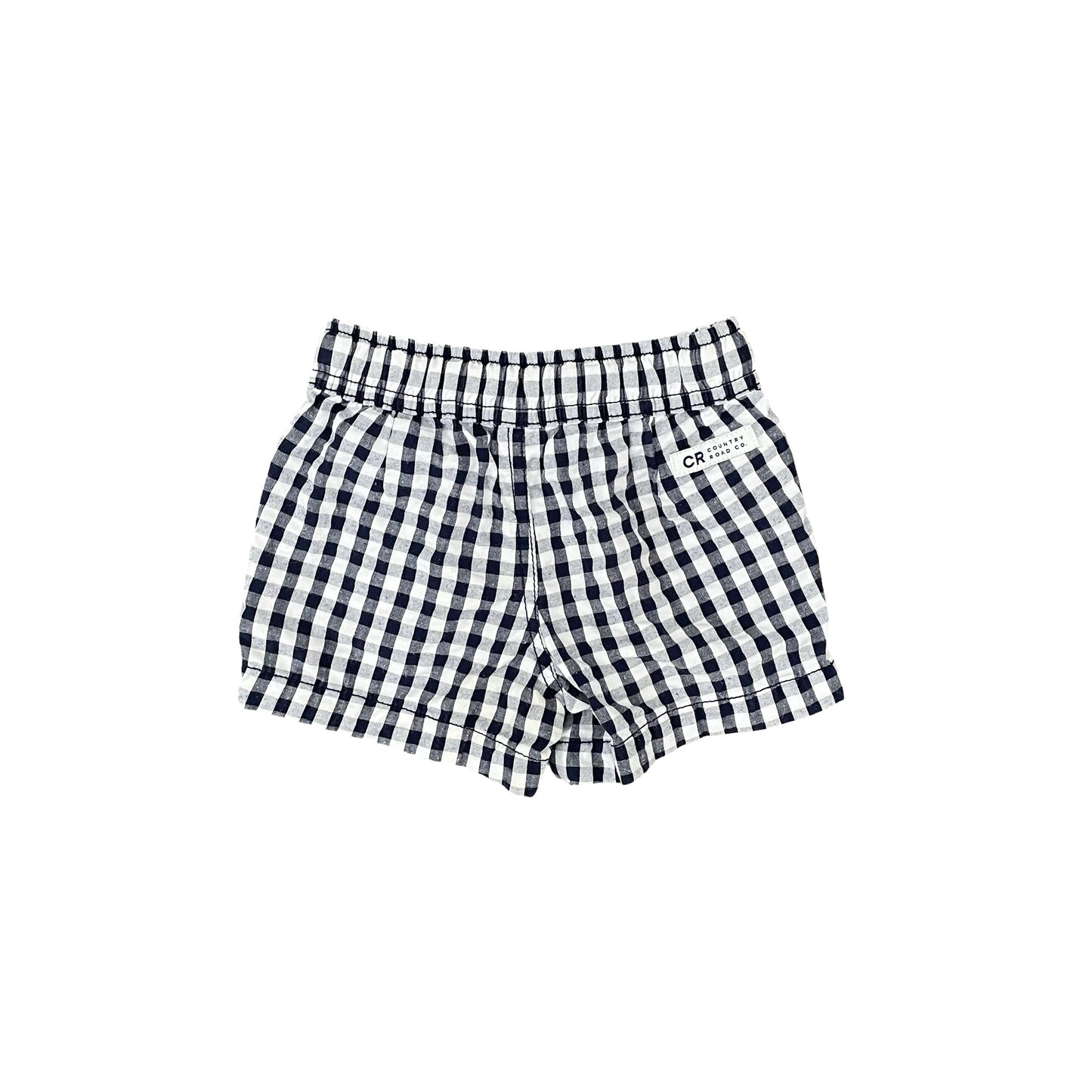 Navy check Country Road Shorts, 3-6M