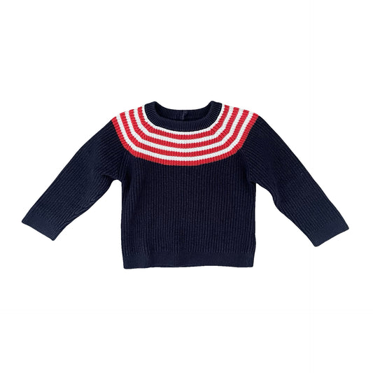 Navy Jacadi Knit Jumper, 18M