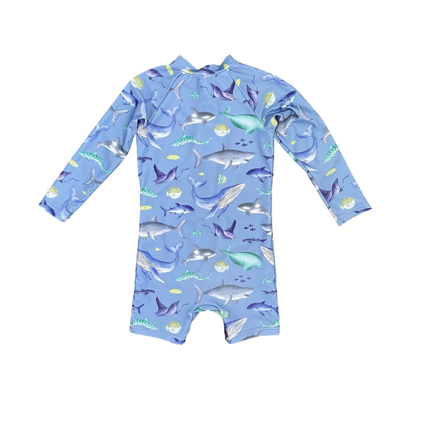 Blue Purebaby Swimsuit, 3Y