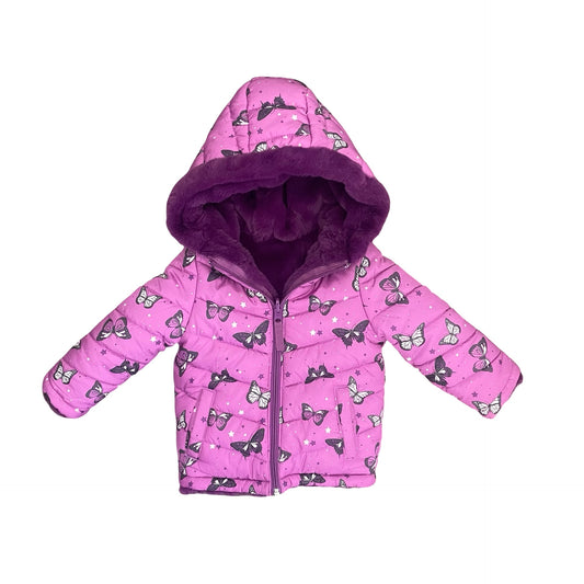 Purple Falls Creek Kids Reversible Puffer Jacket, 18M