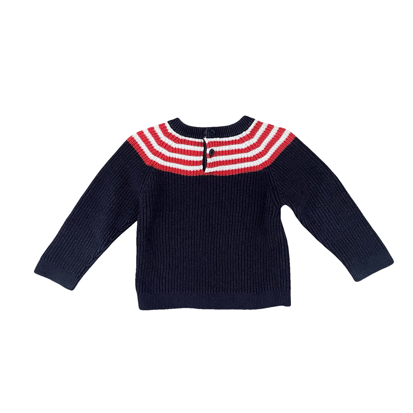 Navy Jacadi Knit Jumper, 18M