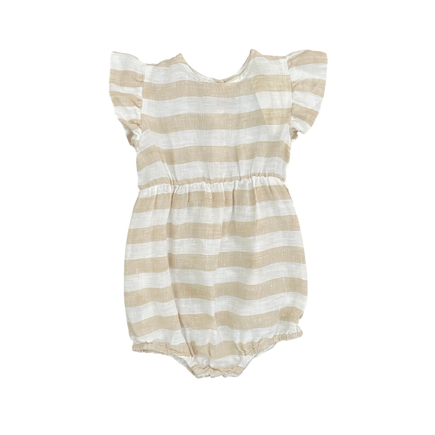 Lani Stripe Linen Goldie & Ace Romper, 1Y