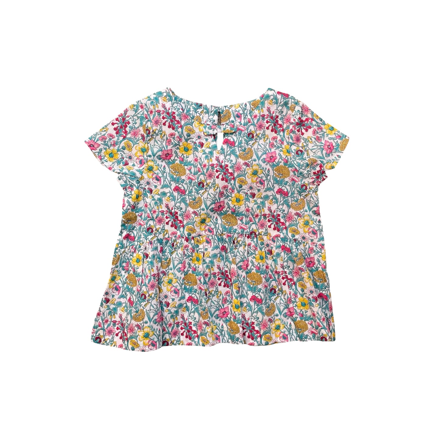 Floral Jacadi Blouse, 5Y