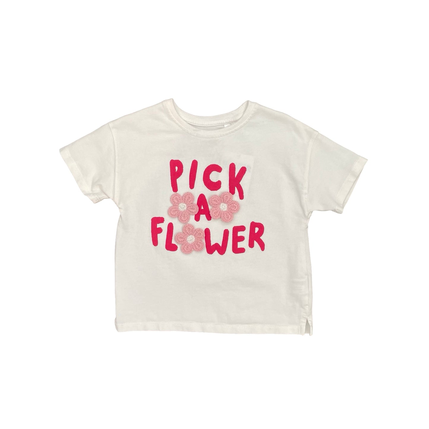 White Zara T-Shirt, 4Y