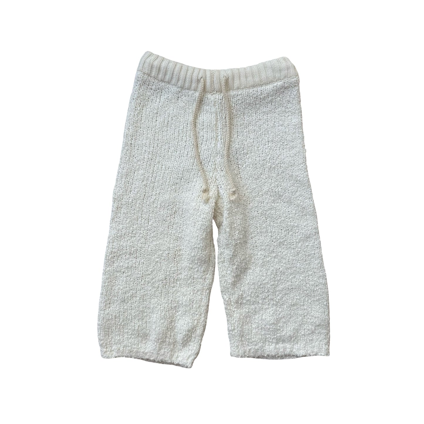 White GROWN Teddy Pants, 12-18M