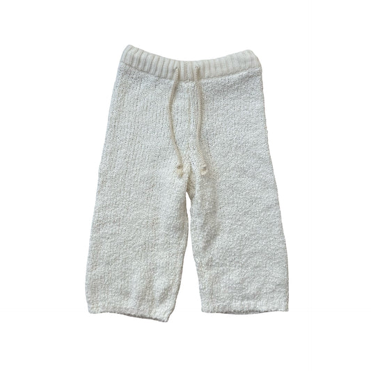 White GROWN Teddy Pants, 12-18M